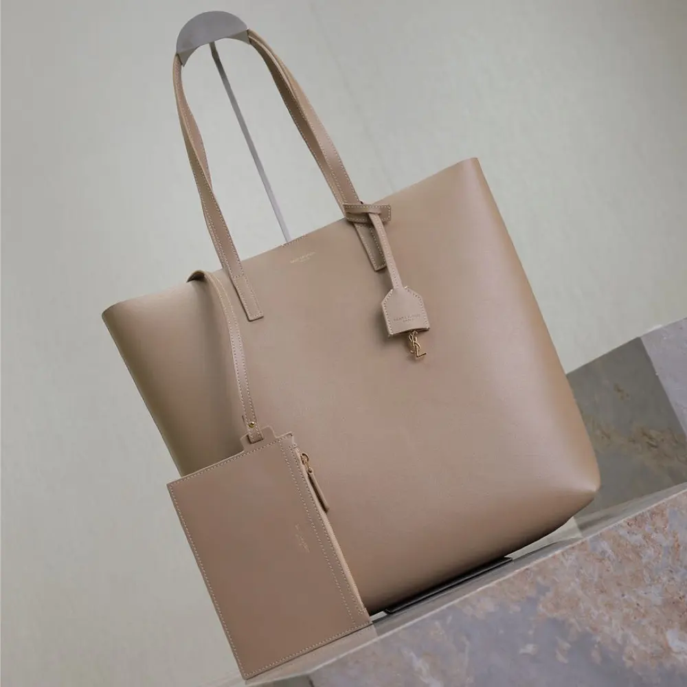 Side view showing silhouette and adjustable strap of Saint Laurent YSL bag