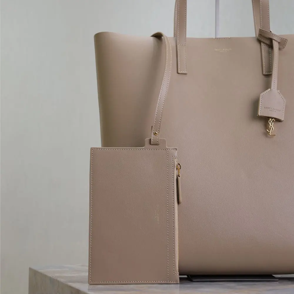 Saint Laurent YSL Women Shopping Saint Laurent in Leather-Sandy - image 5