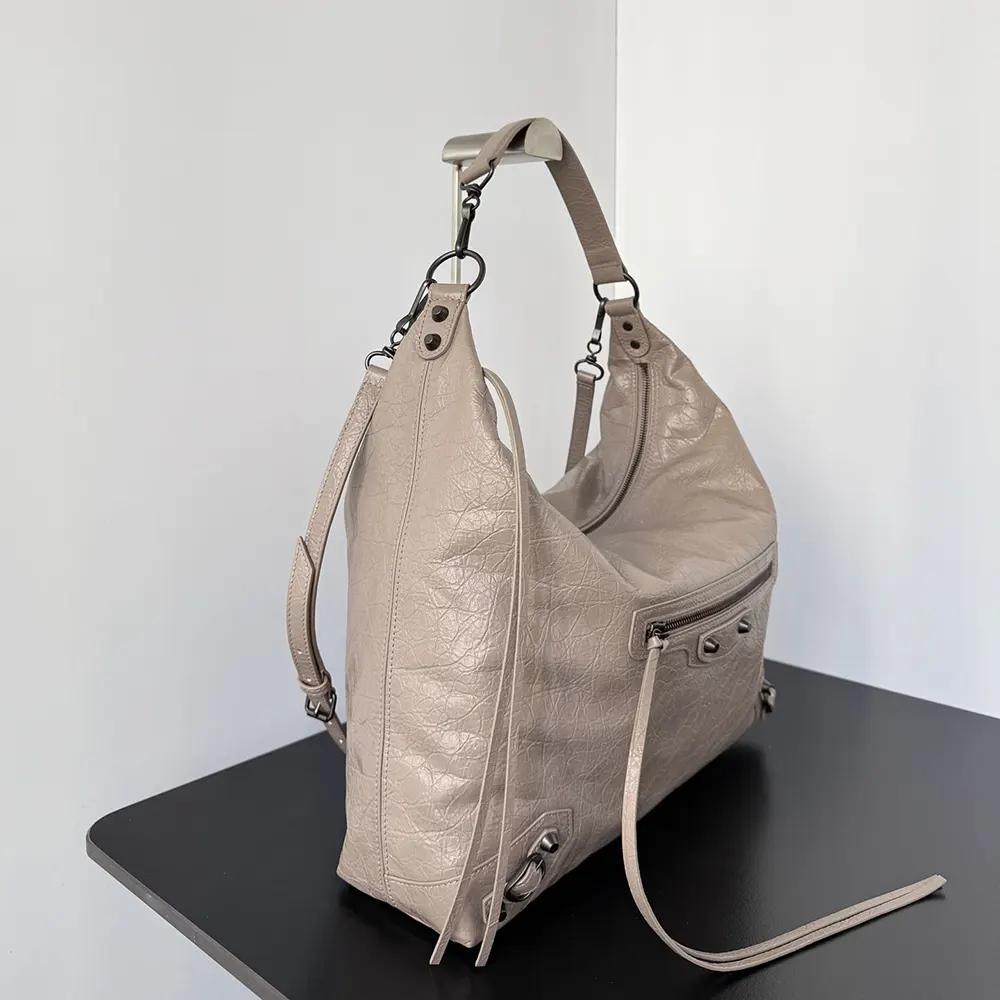 Balenciaga Women Le City Hobo Bag Medium in Sesame - image 4
