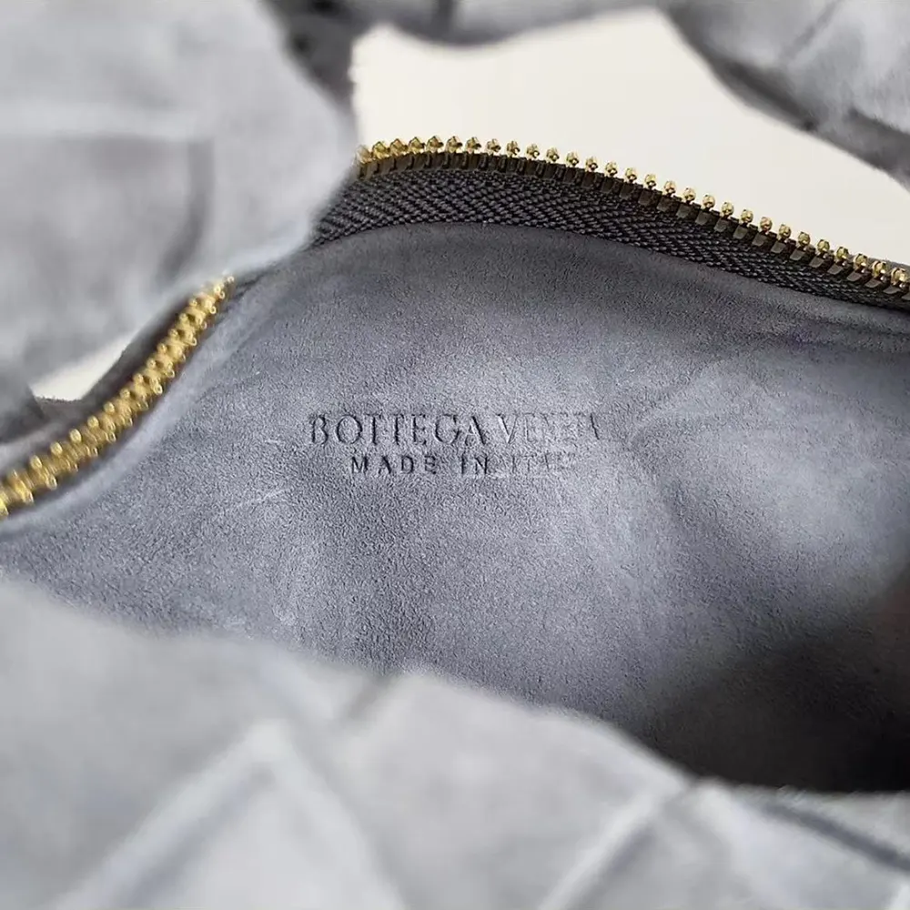 Bottega Veneta Women Mini Jodie in Intrecciato Suede-Silver - image 9