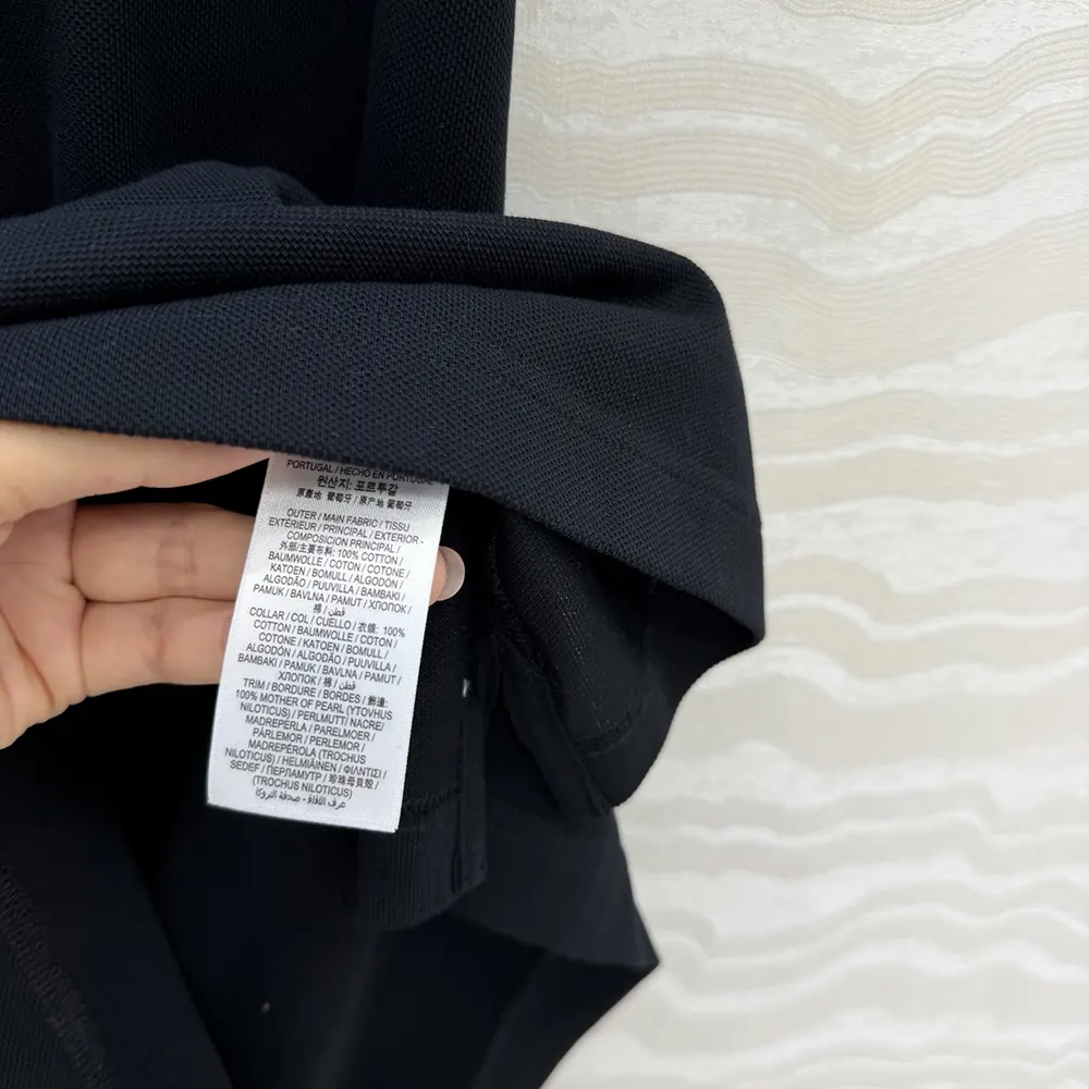 Burberry Women Check Collar Cotton Polo Shirt Dress-Black - image 10