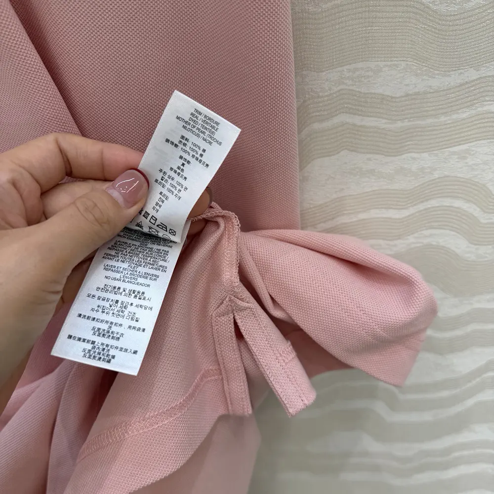Burberry Women Check Collar Cotton Polo Shirt Dress-Pink - image 10