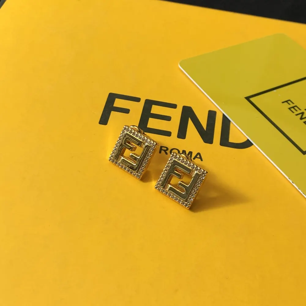 Side angle showing closure detail on Fendi Women Forever Fendi Earrings