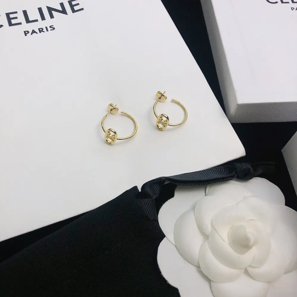 Celine Women Maillon Triomphe Hoops in Yellow Gold - image 6