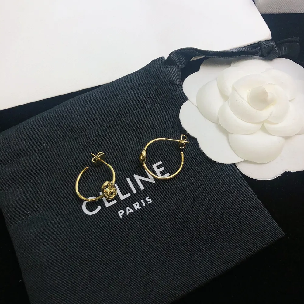 Celine Women Maillon Triomphe Hoops in Yellow Gold - image 8