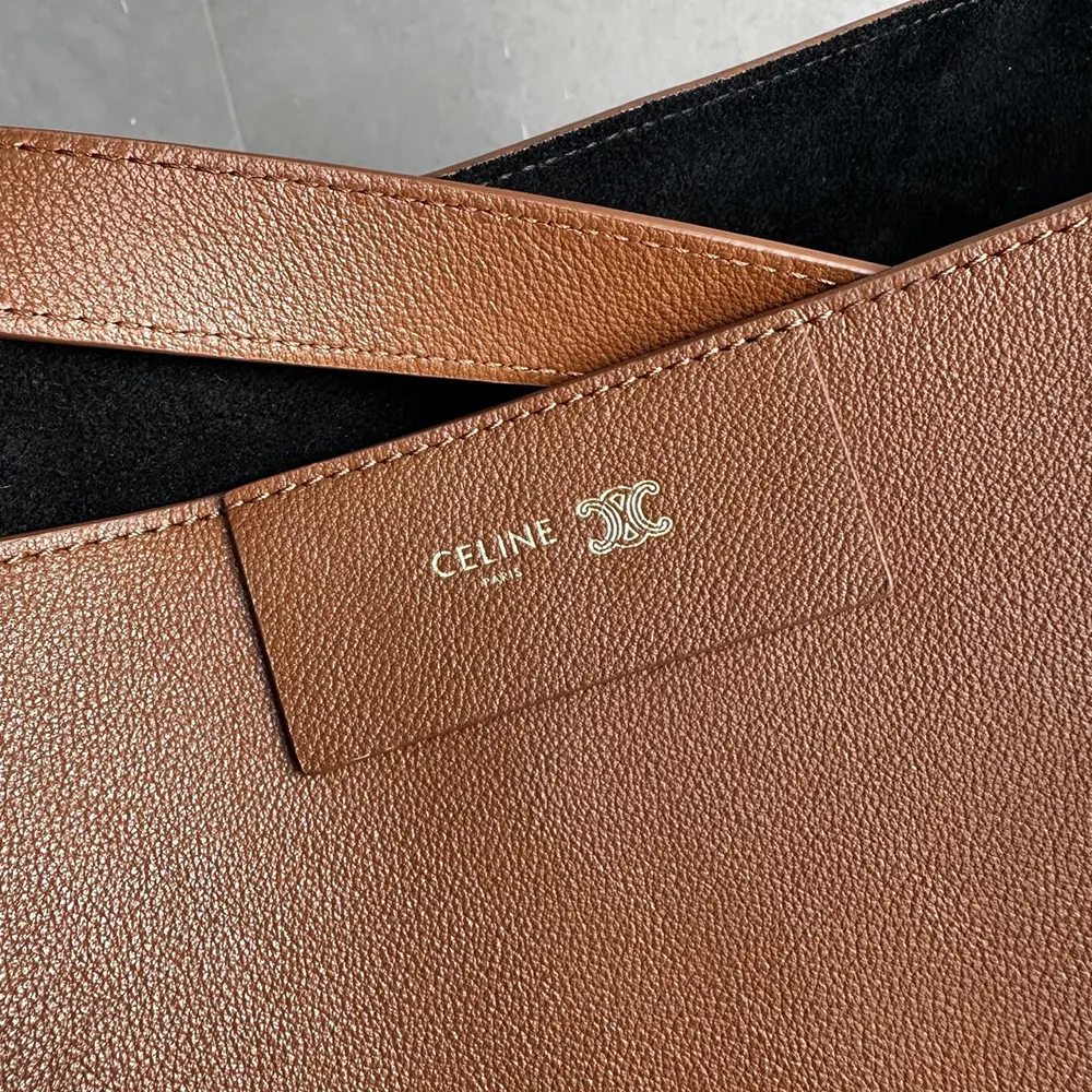 Celine Women Medium Cube Bag In Supple Calfskin-Brown - image 8