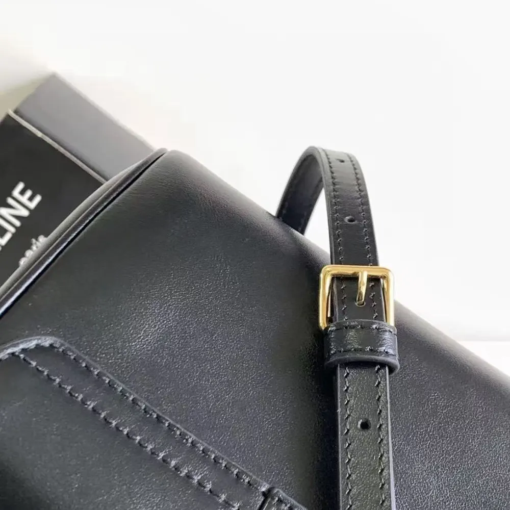 Celine Women Mini Soft 16 in Smooth Calfskin-Black - image 9
