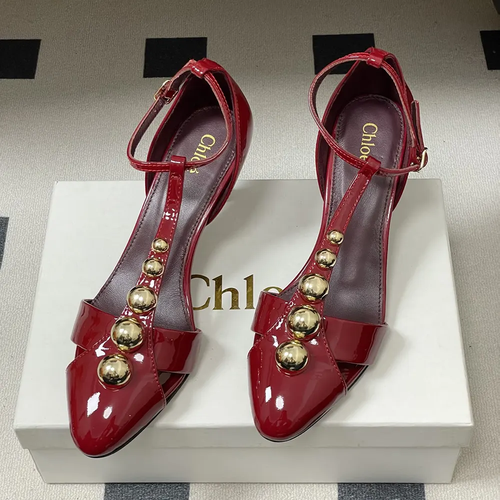 Chloe Women Cleia Heeled Sandal-Red - image 5