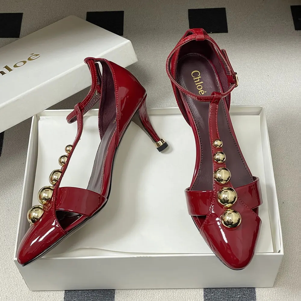 Chloe Women Cleia Heeled Sandal-Red - image 7
