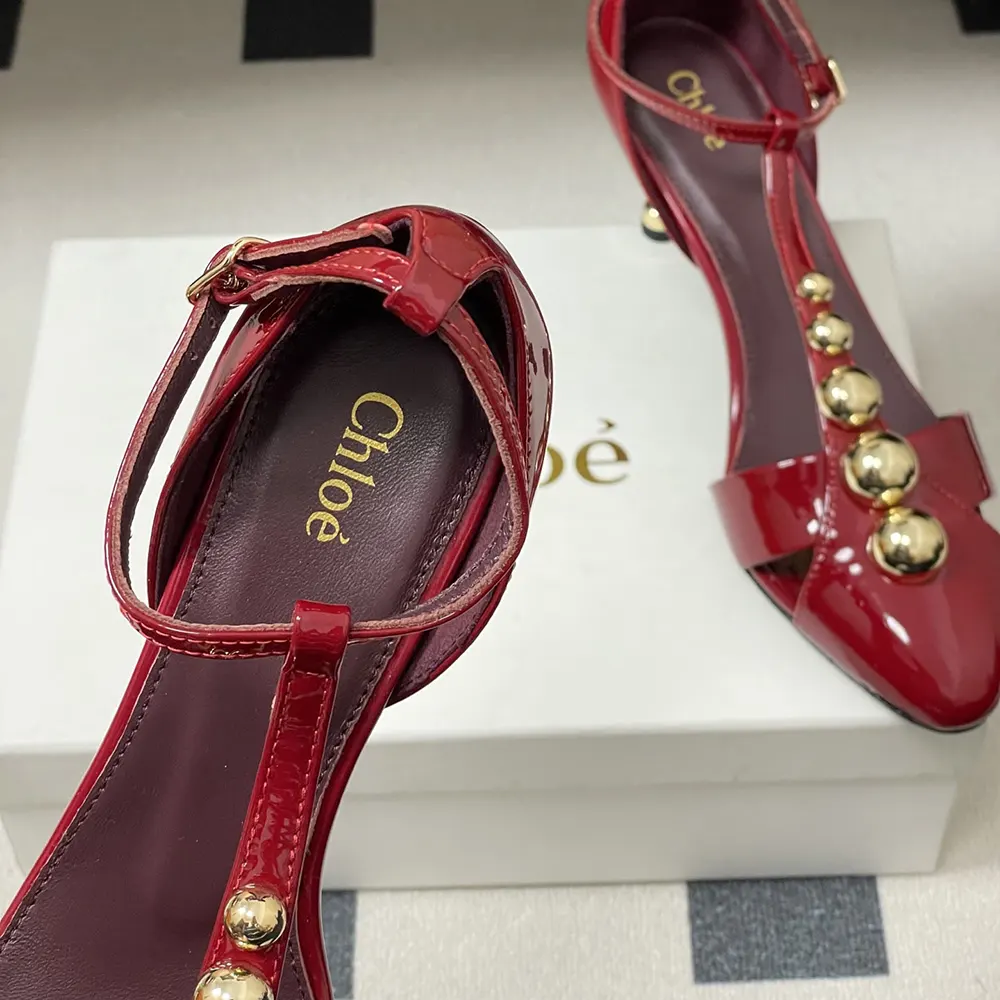 Chloe Women Cleia Heeled Sandal-Red - image 8