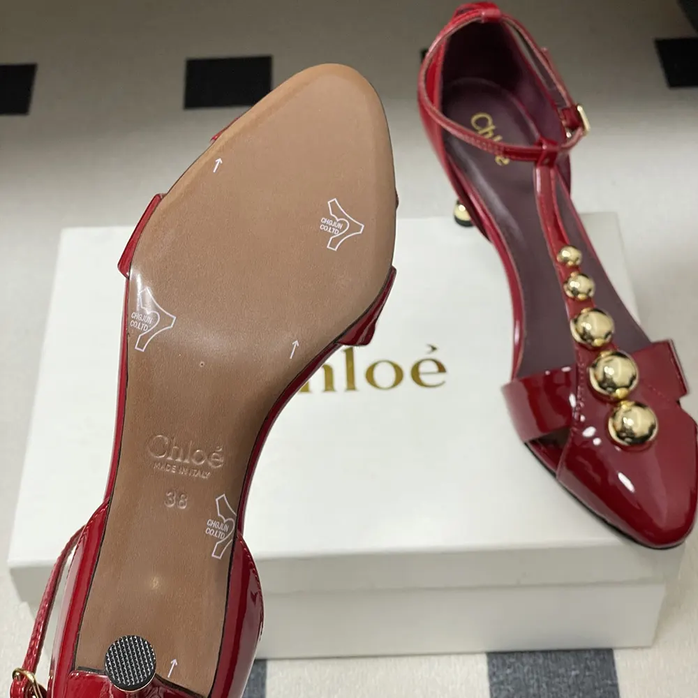 Chloe Women Cleia Heeled Sandal-Red - image 10