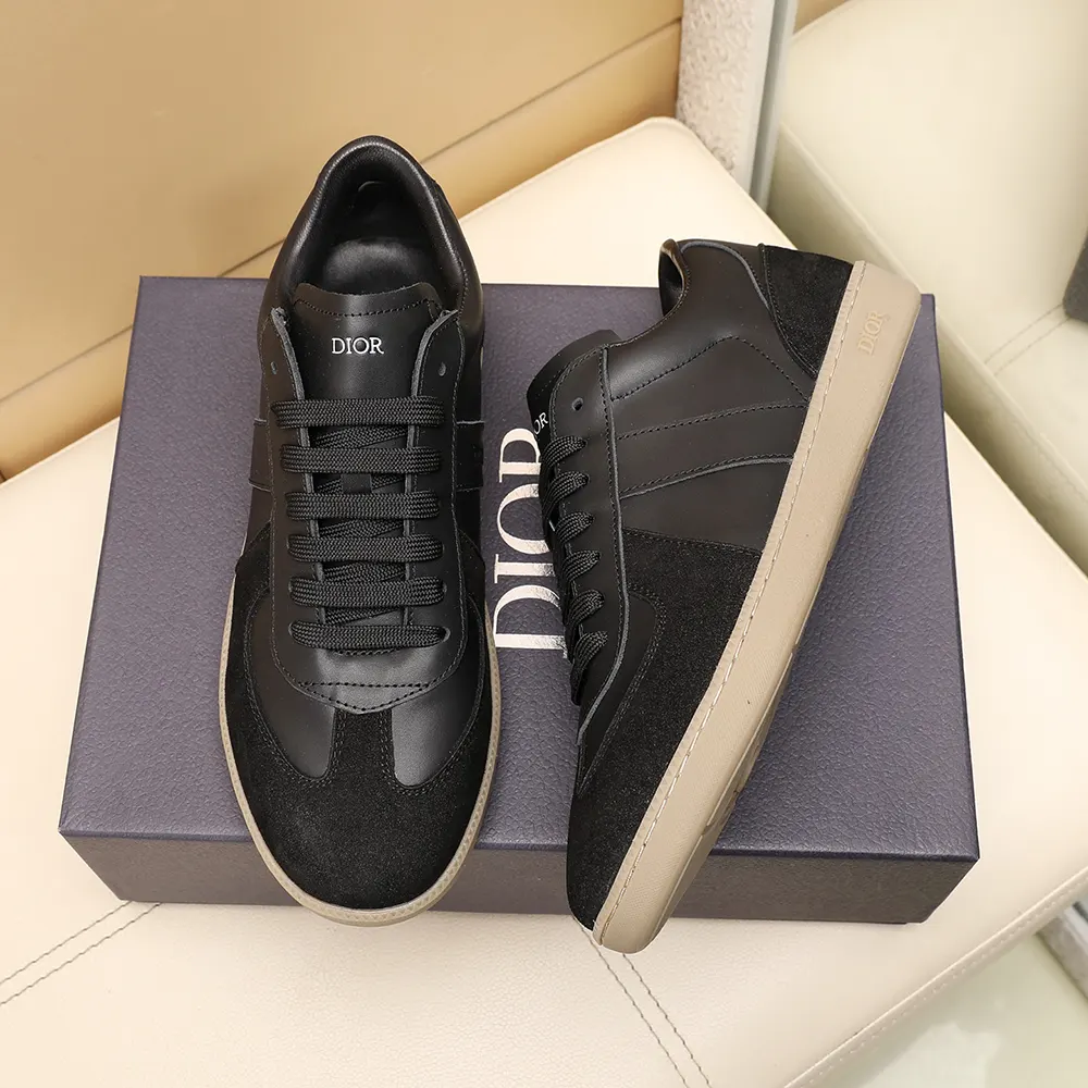 Dior Unisex B01 Matchpoint Sneaker Black Smooth Calfskin and Black Suede - image 9