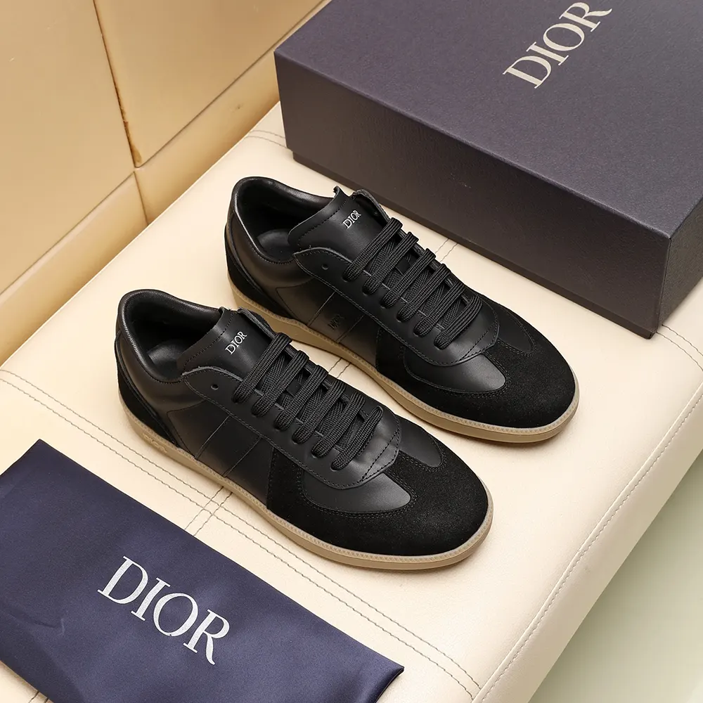 Dior Unisex B01 Matchpoint Sneaker Black Smooth Calfskin and Black Suede - image 4