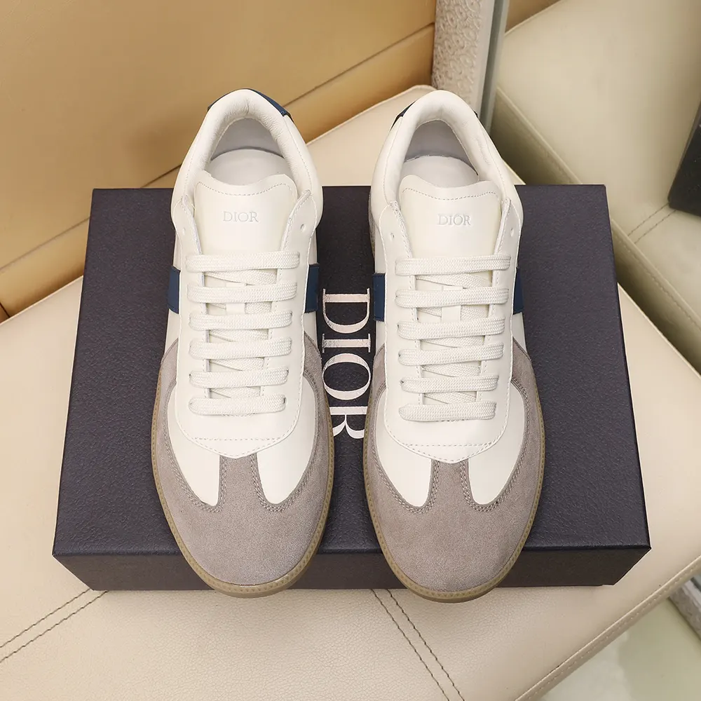 Top view of Dior Unisex B01 Matchpoint Sneaker showing lace-up closure