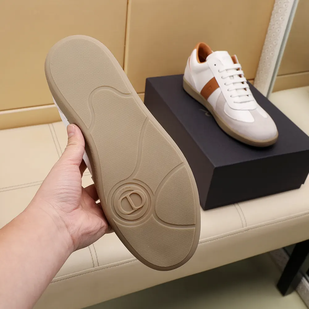 Dior Unisex B01 Matchpoint Sneaker Cognac and White Smooth Calfskin with White Suede - image 10