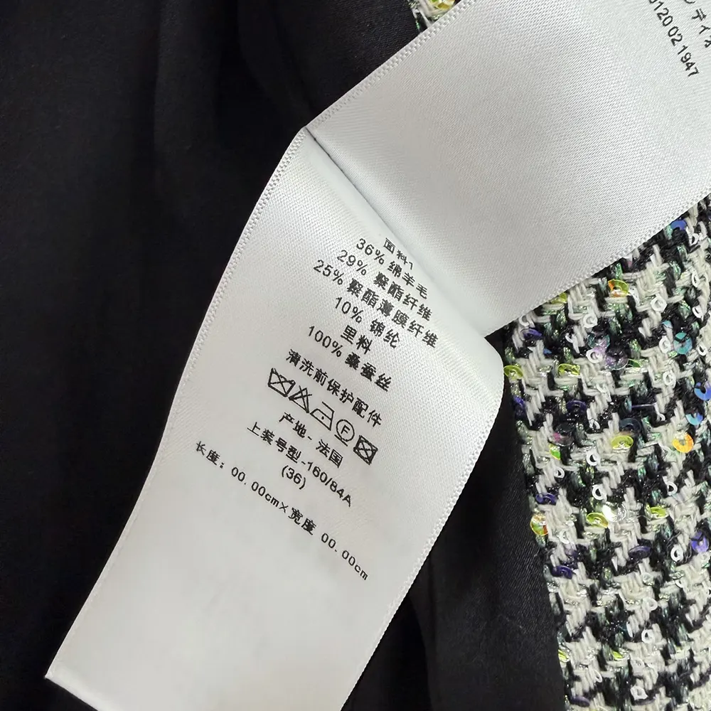 Dior Women Bar Jacket Black and White Houndstooth Virgin Wool Blend with Multicolor Sequins - image 10