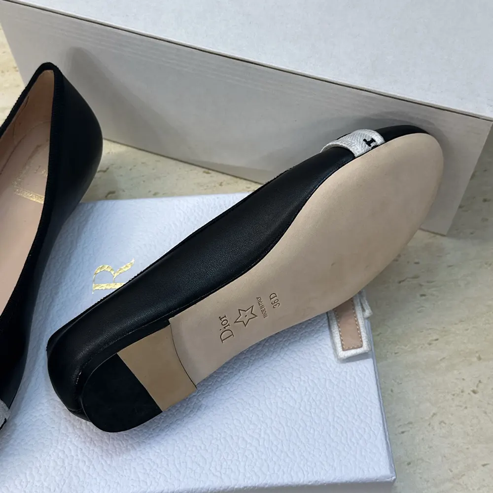 Dior Women J’Adior Ballet Flat Black Lambskin - image 10