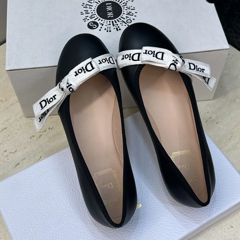 Dior Women J’Adior Ballet Flat Black Lambskin - image 5
