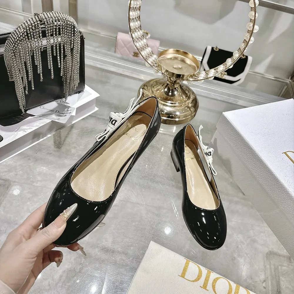 Dior Women J’Adior Ballet Flat Black Patent Calfskin - image 6