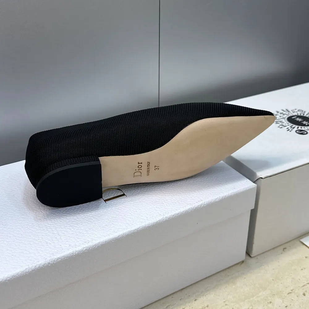 Dior Women J’Adior Ballet Flat Black Technical Fabric - image 10