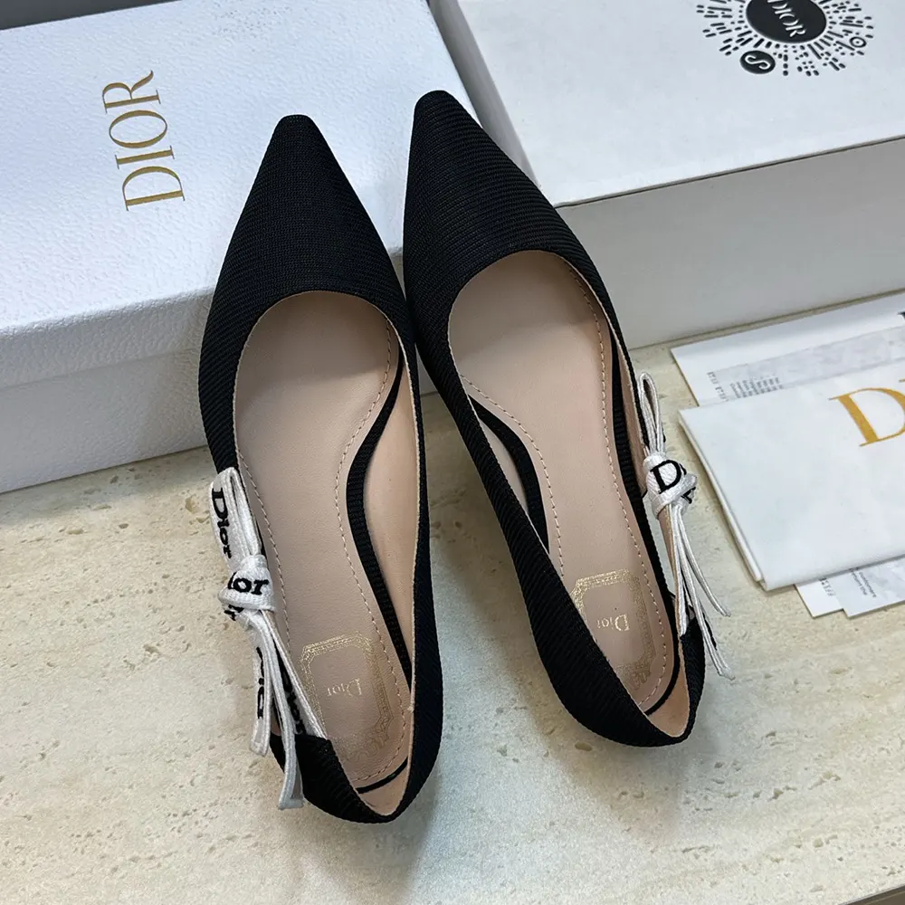 Dior Women J’Adior Ballet Flat Black Technical Fabric - image 5