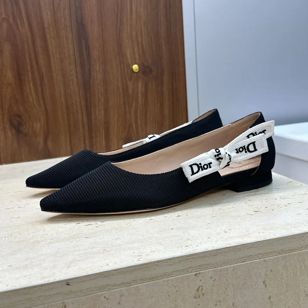 Dior Women J’Adior Ballet Flat Black Technical Fabric - image 7
