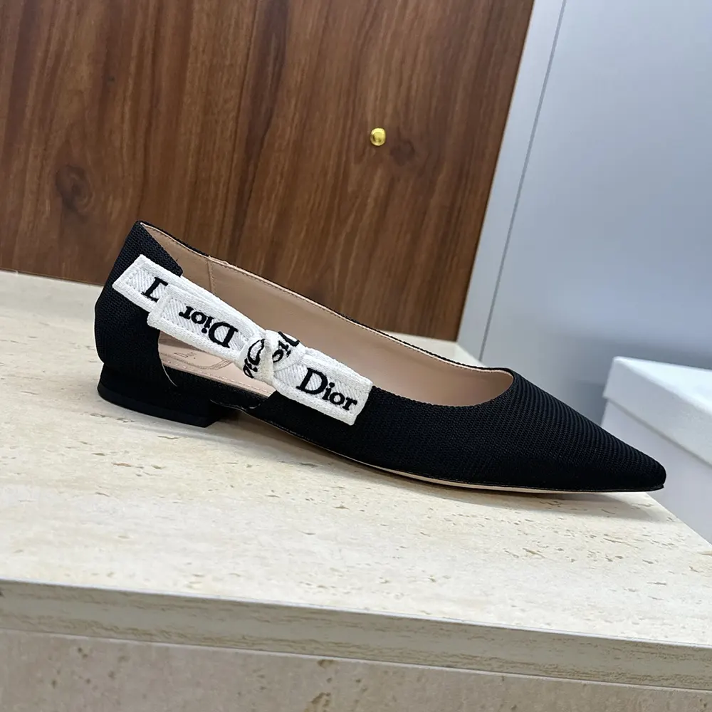 Dior Women J’Adior Ballet Flat Black Technical Fabric - image 6