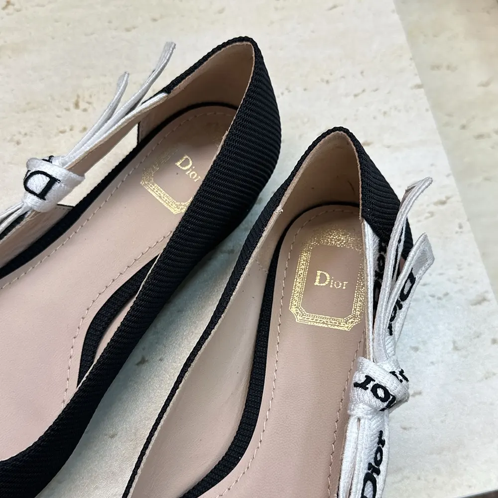 Dior Women J’Adior Ballet Flat Black Technical Fabric - image 8