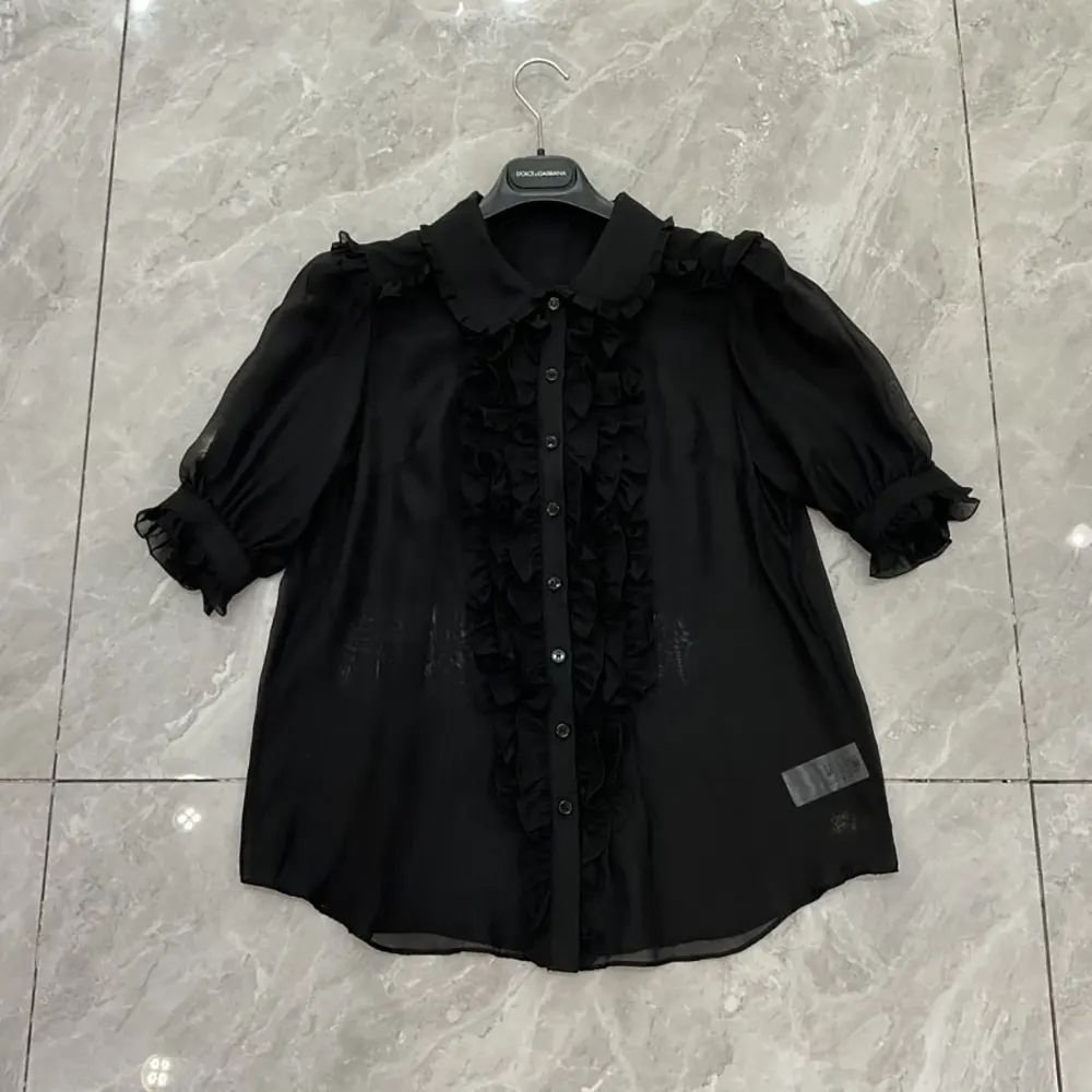 Dolce Gabbana D&G Women Chiffon Shirt-Black - image 5