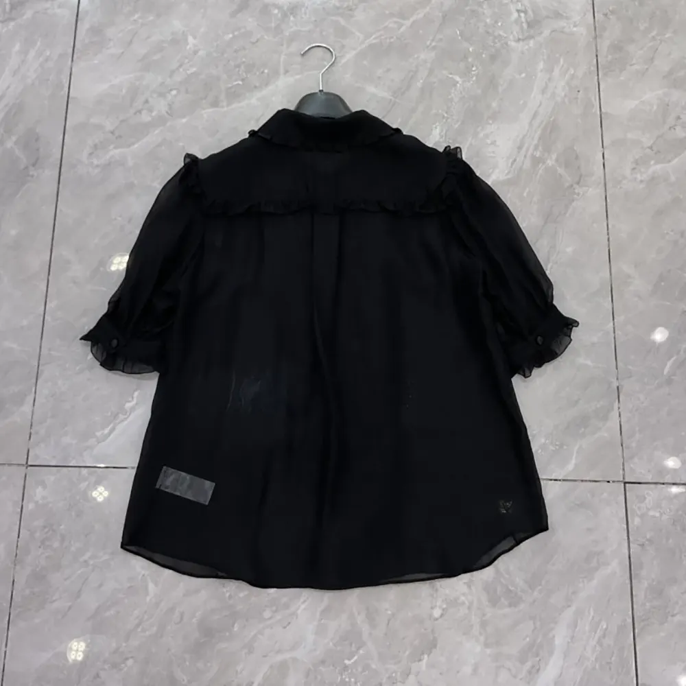 Dolce Gabbana D&G Women Chiffon Shirt-Black - image 6
