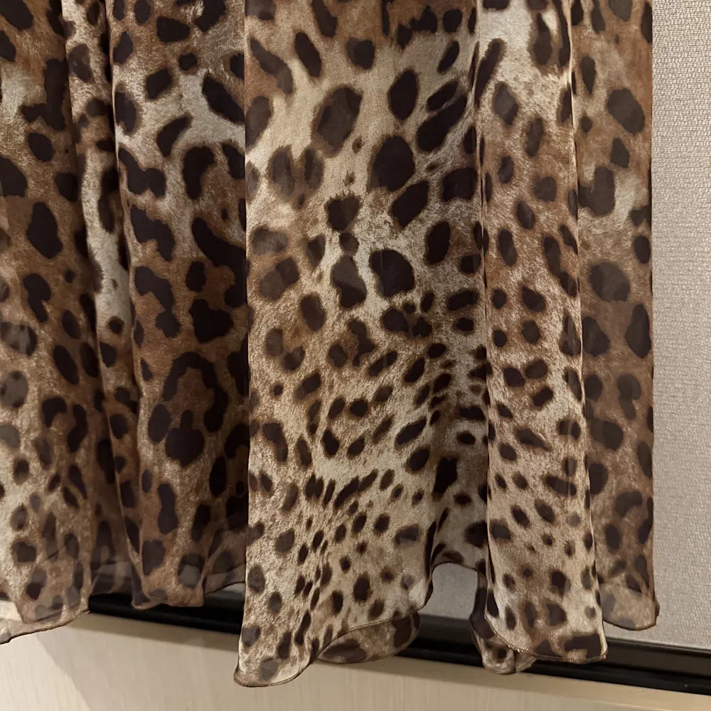 Dolce Gabbana D&G Women Leopard-Print Chiffon Circle Skirt - image 8