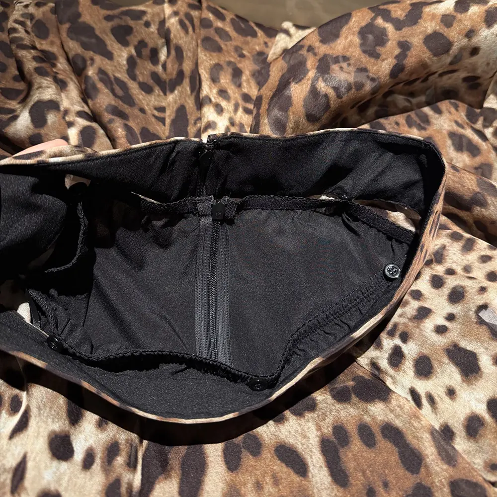 Dolce Gabbana D&G Women Leopard-Print Chiffon Circle Skirt - image 9