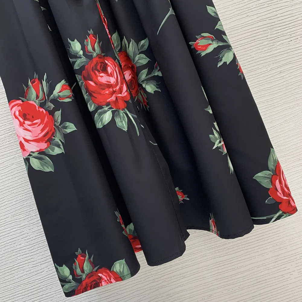 Dolce Gabbana D&G Women Rose Bouquet-Print Poplin Shirt Dress - image 11