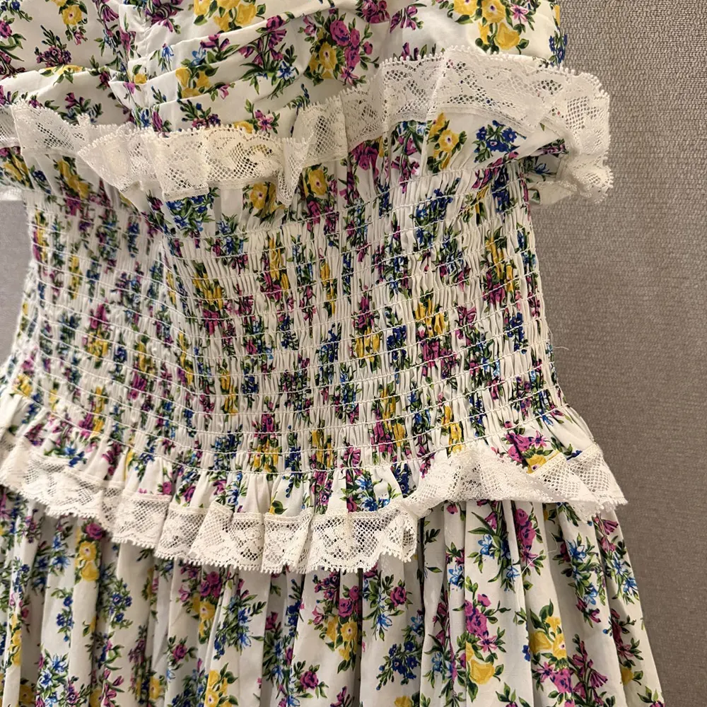 Dolce Gabbana D&G Women Small Floral-Print Poplin Dress - image 7