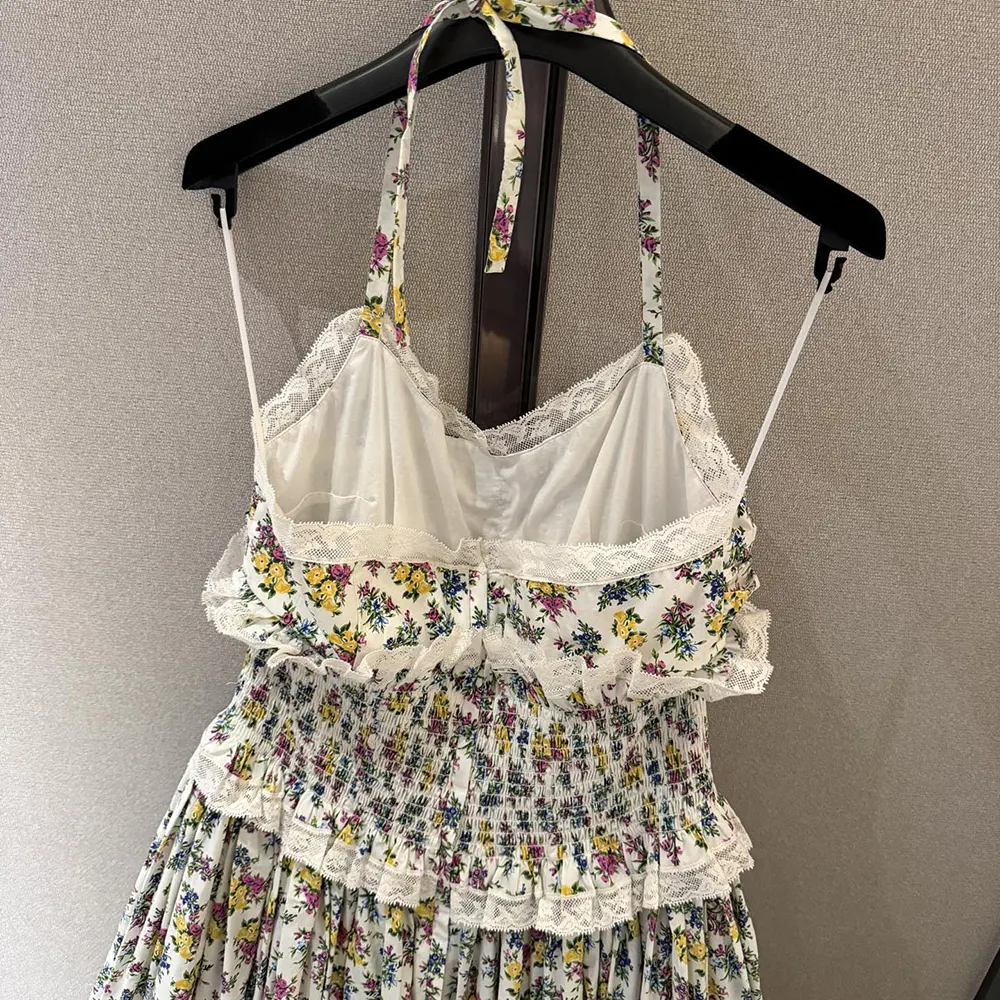 Dolce Gabbana D&G Women Small Floral-Print Poplin Dress - image 6