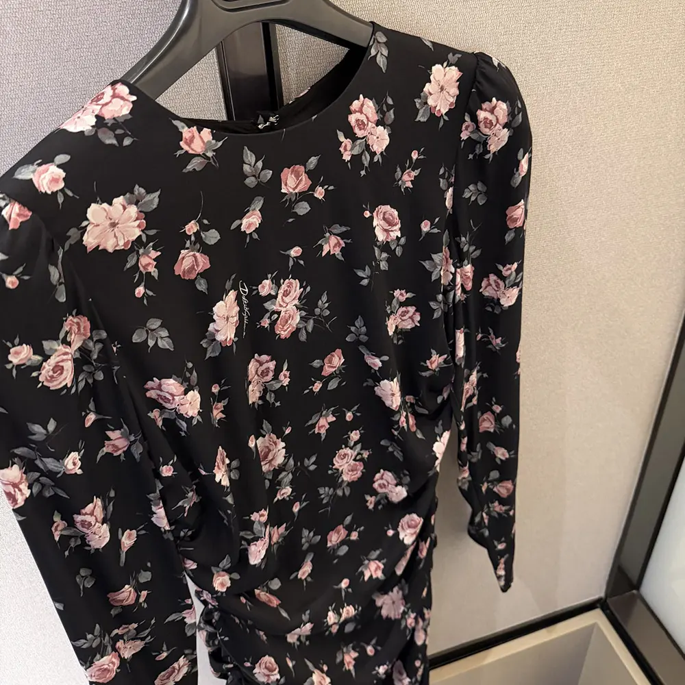 Dolce Gabbana D&G Women Vintage Rose-Print Draped Dress - image 5