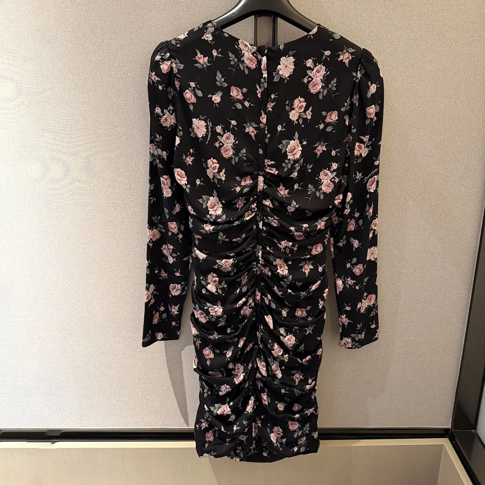 Dolce Gabbana D&G Women Vintage Rose-Print Draped Dress - image 4