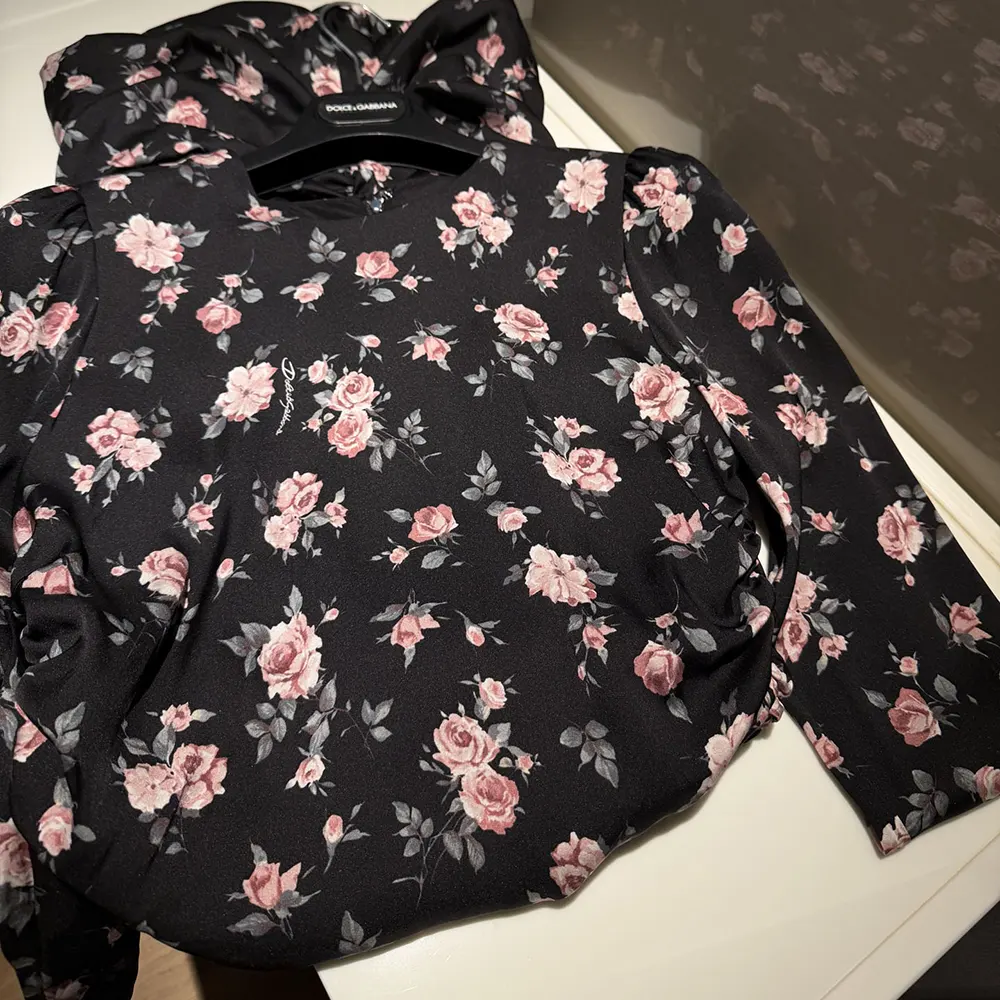 Dolce Gabbana D&G Women Vintage Rose-Print Draped Dress - image 7