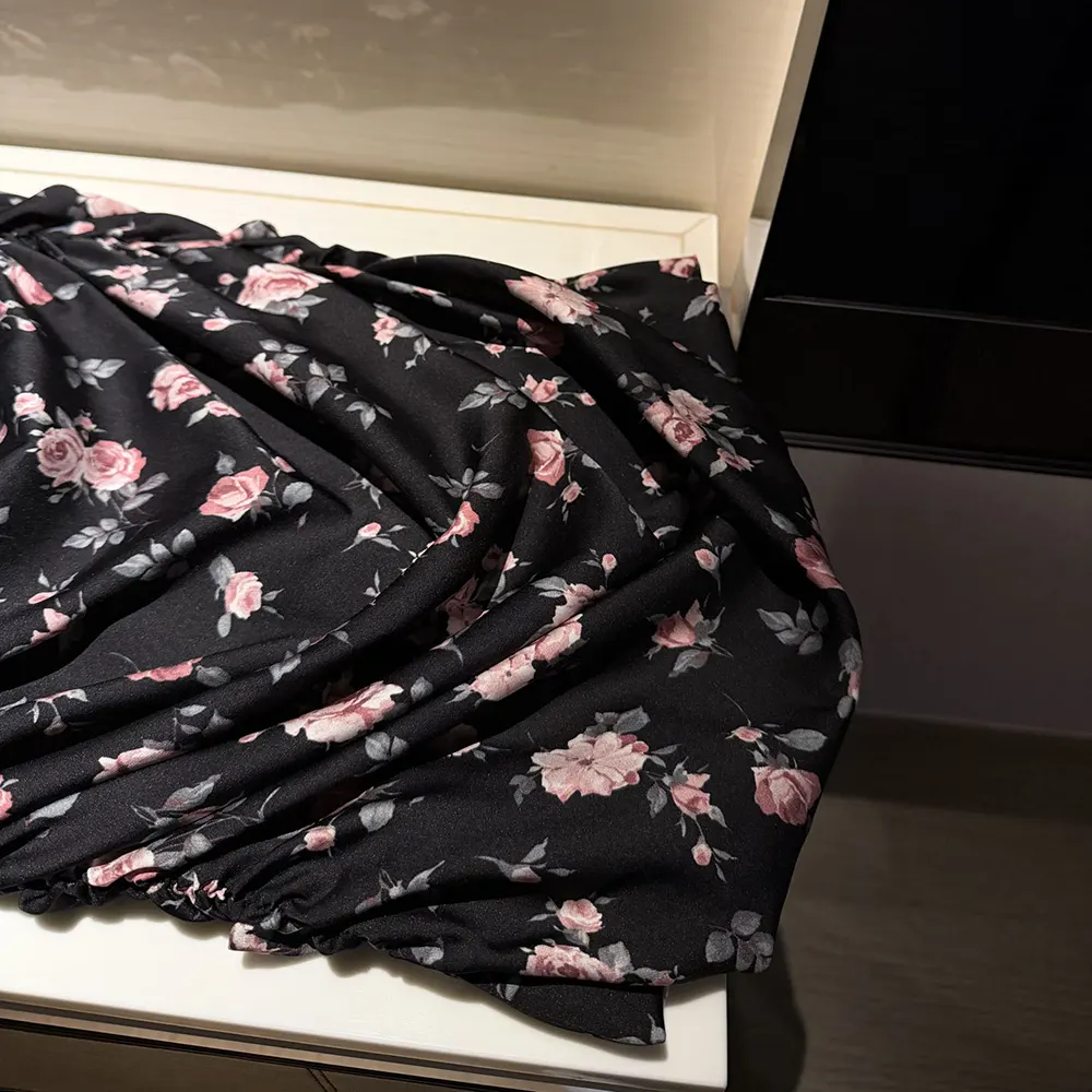 Dolce Gabbana D&G Women Vintage Rose-Print Draped Dress - image 8