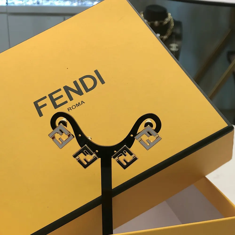 Fendi Women Forever Fendi Earrings Gold-Colored and Black Metal - image 6
