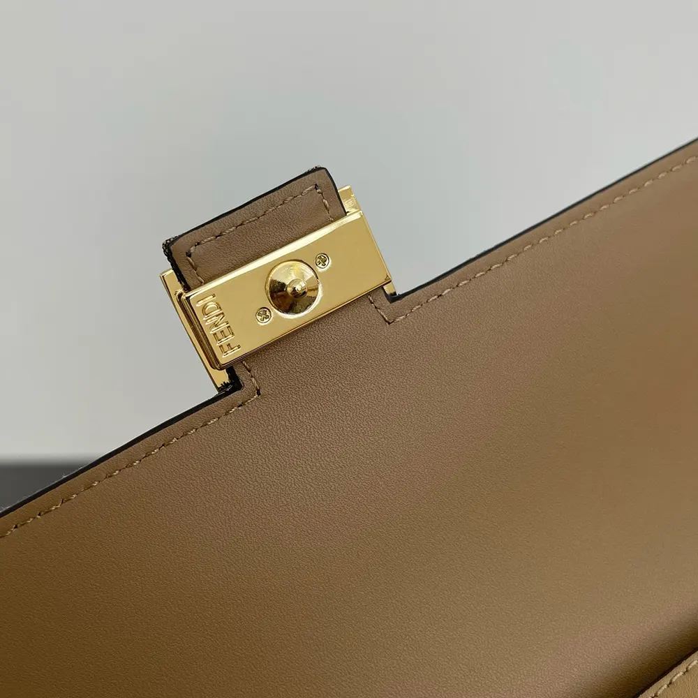 Fendi Women Wallet On Chain Baguette Brown FF Fabric Wallet - image 9