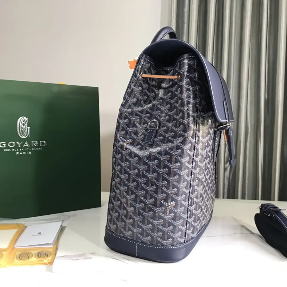 Goyard Unisex Alpin MM Backpack-Navy - image 4