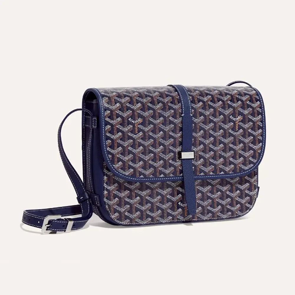 Goyard Unisex Belvedere Mm Bag-Navy