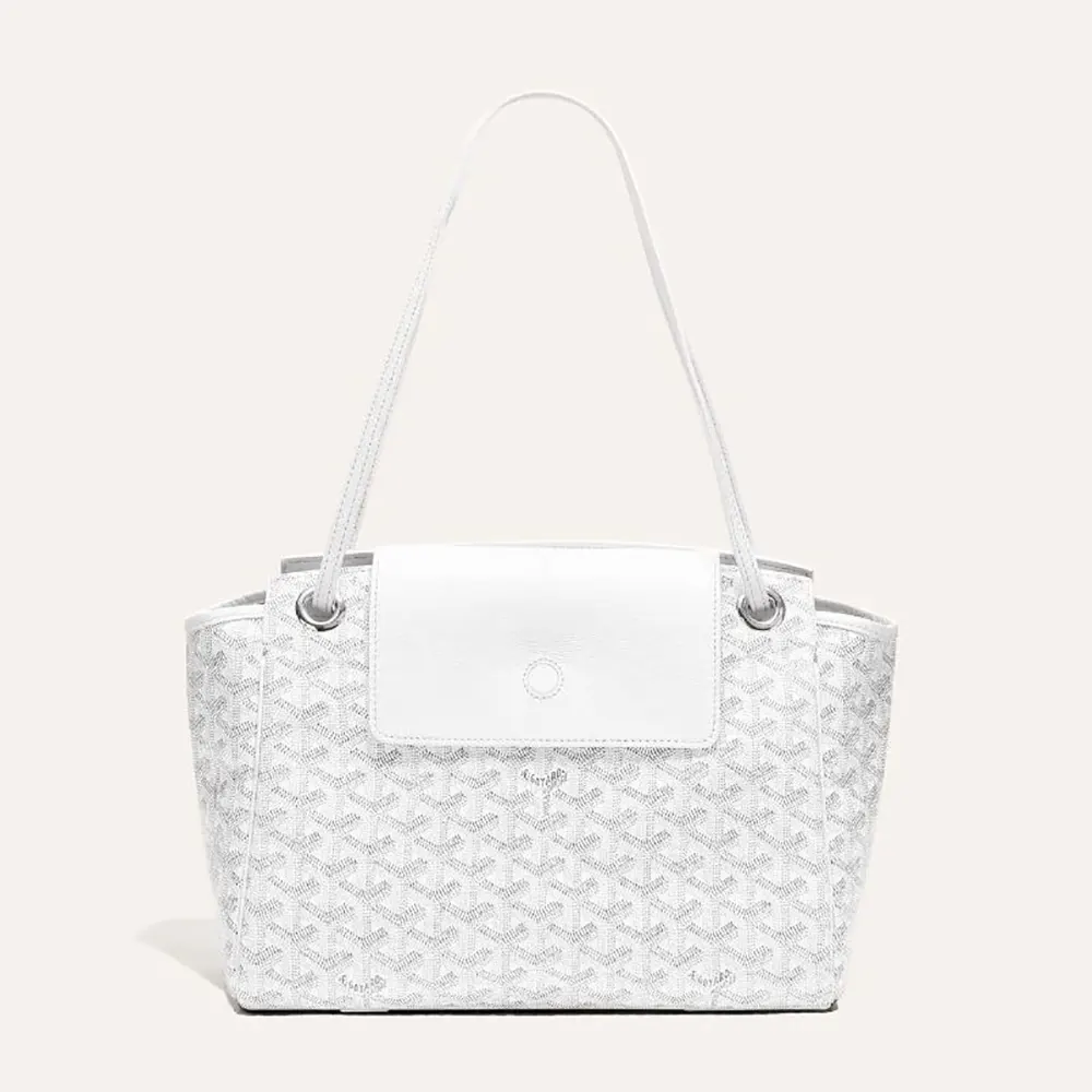 Goyard Unisex Rouette Souple Bag-White