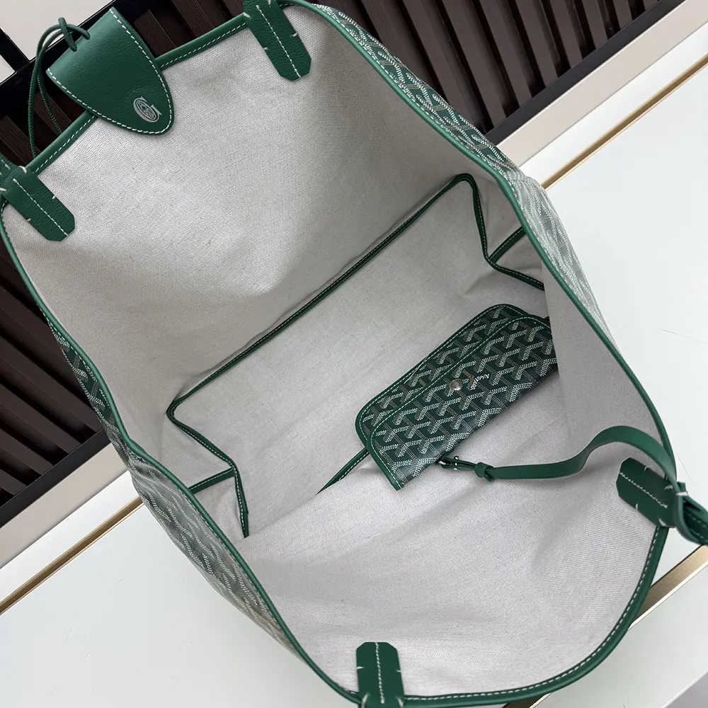 Goyard Unisex Saint Louis Gm Bag-Green - image 9