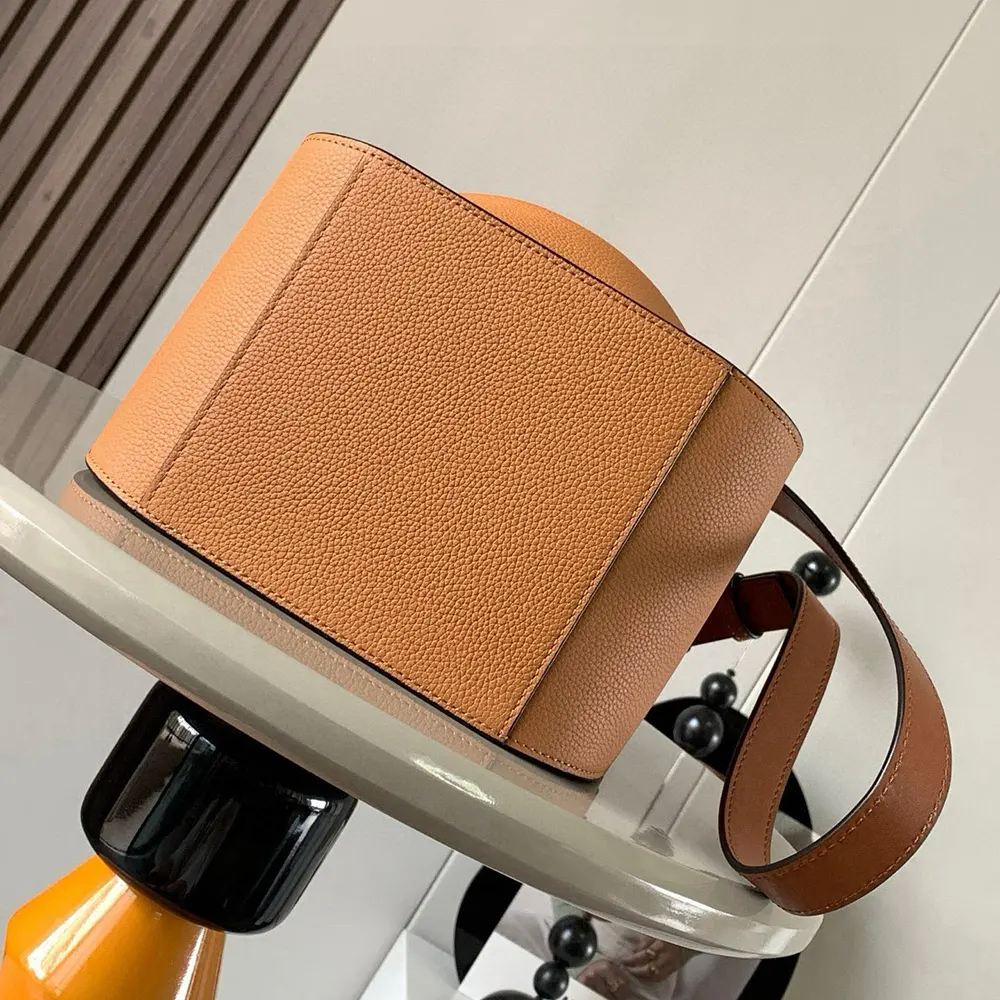 Loewe Unisex Compact Hammock Bag in Soft Grained Calfskin-Brown - image 5