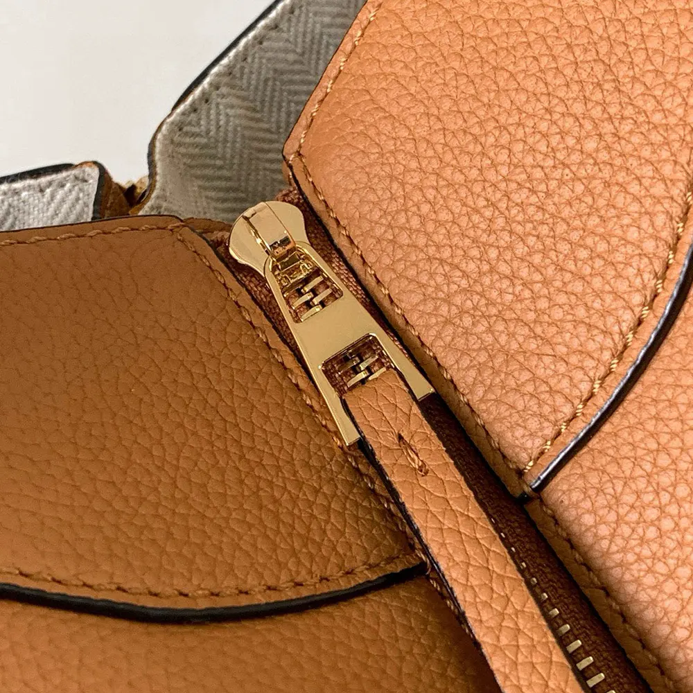 Loewe Unisex Compact Hammock Bag in Soft Grained Calfskin-Brown - image 6