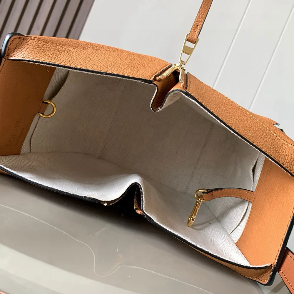 Loewe Unisex Compact Hammock Bag in Soft Grained Calfskin-Brown - image 10