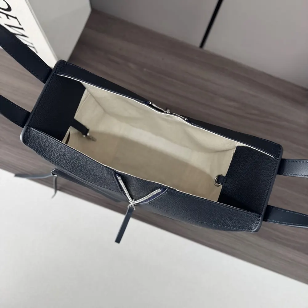 Loewe Unisex Compact Hammock Bag in Soft Grained Calfskin-Deep Navy - image 10