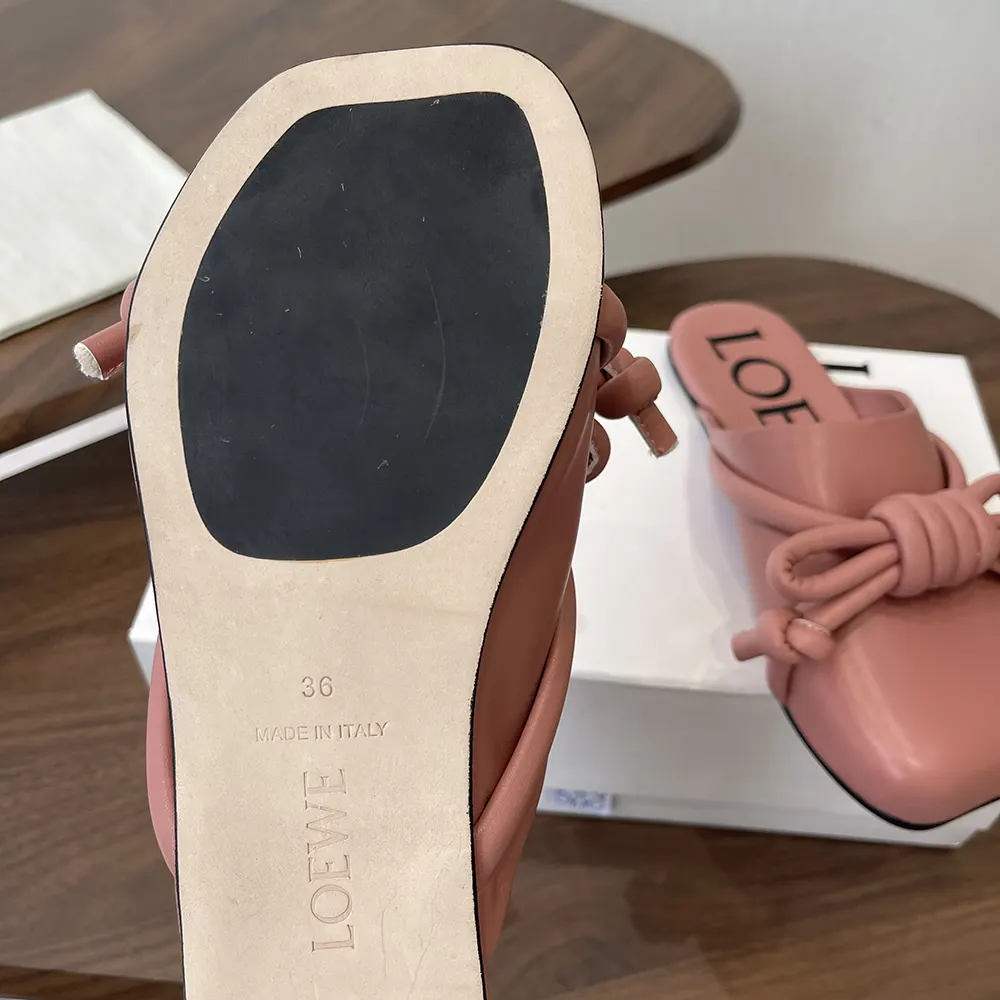 Loewe Women Flamenco Knot Mule in Lambskin-Pink - image 10